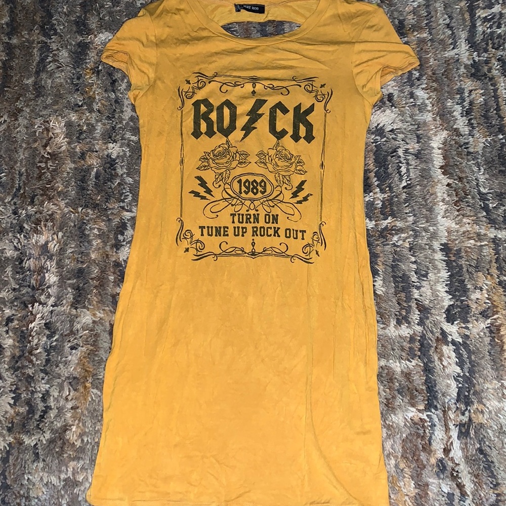 yellow band dress
